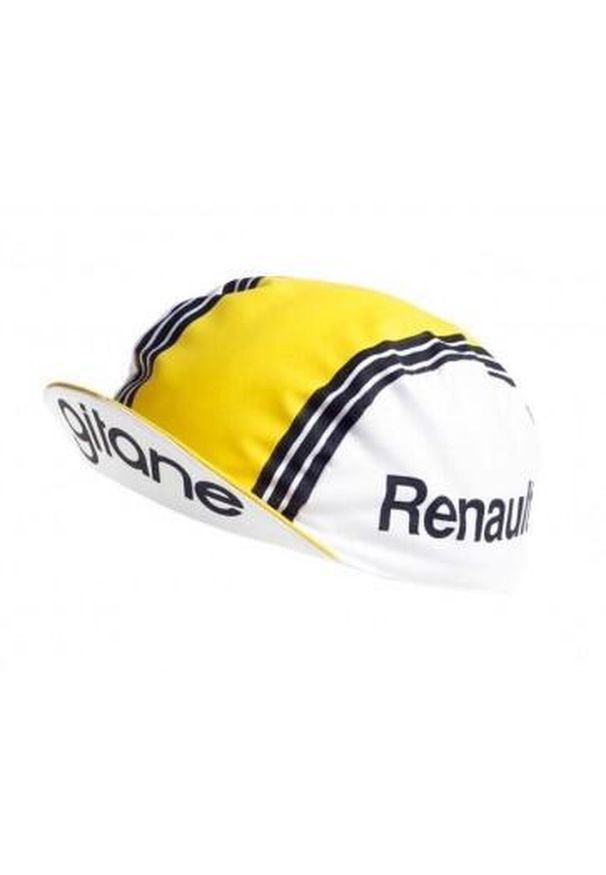 APIS - Czapeczka z daszkiem pod kask unisex Apis Profi Renault. Kolor: biały, czarny, żółty, wielokolorowy