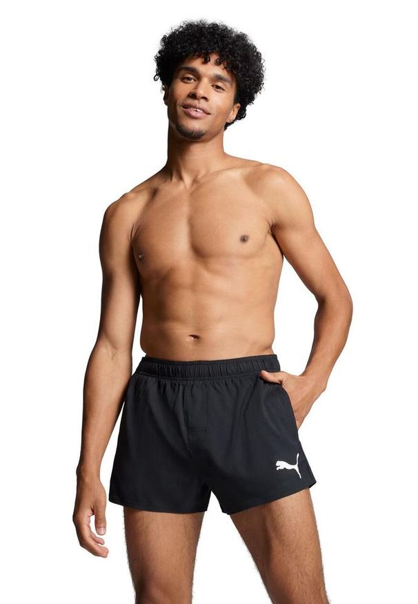 Kąpielówki męskie Puma, Short Shorts, Czarne. Kolor: czarny. Materiał: poliester