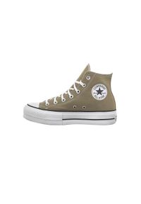 Converse - Buty Chuck Taylor All Star Lift Rozmiar 40 - A07571C Brązowy. Kolor: wielokolorowy, brązowy, biały. Wzór: kolorowy. Obcas: na platformie #1