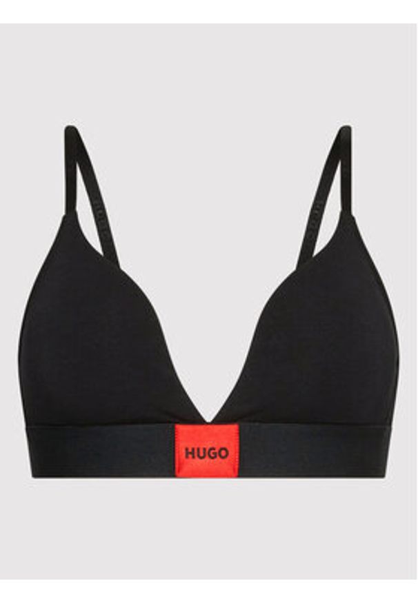 Hugo Biustonosz braletka Triangle Red Label 50469647 Czarny. Kolor: czarny. Materiał: bawełna