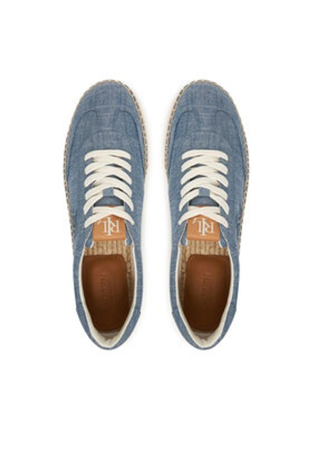 Lauren Ralph Lauren - LAUREN RALPH LAUREN Espadryle 802P10497001 Niebieski. Kolor: niebieski. Materiał: materiał