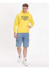 Tommy Jeans Bluza Entry Graphic DM0DM16792 Żółty Regular Fit. Kolor: żółty. Materiał: bawełna #5