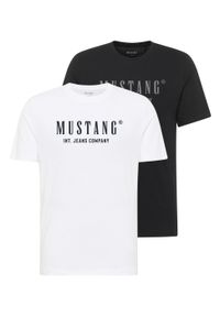 2 Pak Męski T-Shirt Koszulka Mustang Style Alex Biała Czarna Logo. Kolor: biały, czarny, wielokolorowy #1
