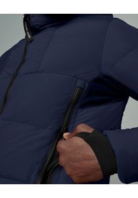 CANADA GOOSE - Granatowa kurtka puchowa HyBridge. Kolor: niebieski. Materiał: puch. Długość: długie. Sezon: zima #4