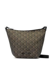 Calvin Klein Torebka Emblem Aop Jacquard Tote W/Pouch LV04F3535G Khaki. Kolor: brązowy #4