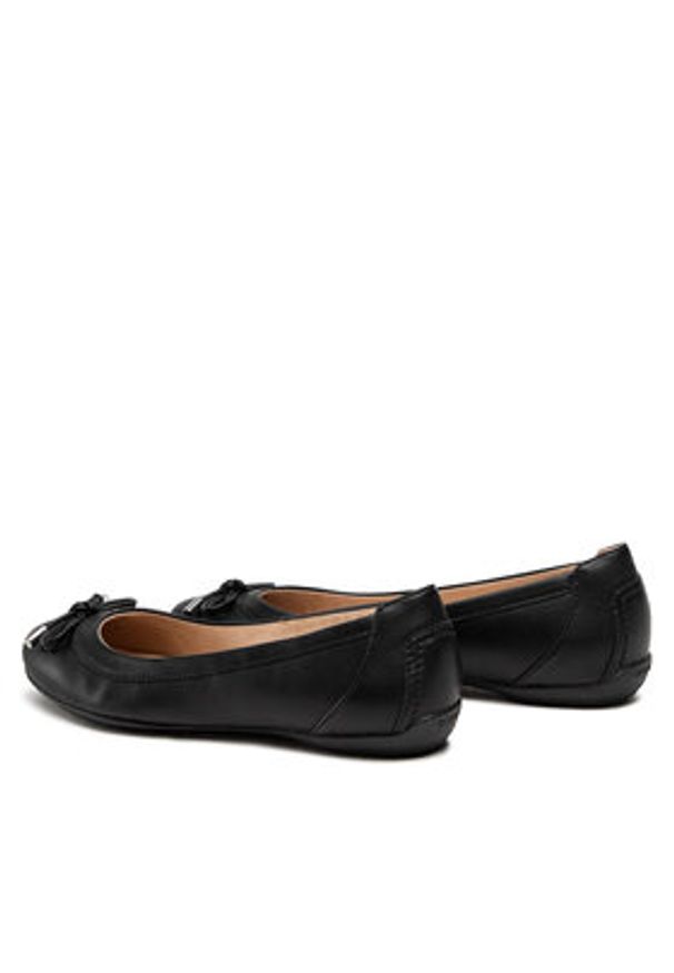 Geox Baleriny D Charlene B D02Y7B 000BC C9999 Czarny. Kolor: czarny. Materiał: skóra