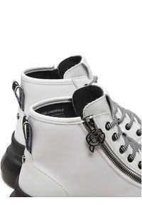 Karl Lagerfeld - KARL LAGERFELD Trapery Trekka KL43536 Biały. Kolor: biały. Materiał: skóra #6