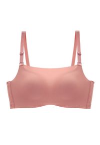 Intica - Biustonosz push-up z regulowanymi ramiączkami piankowy Ihna. Kolor: różowy. Materiał: materiał. Rodzaj stanika: push-up