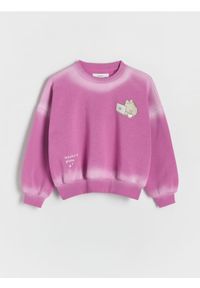 Reserved - Bluza Pusheen - fioletowy. Kolor: fioletowy. Materiał: dzianina, bawełna