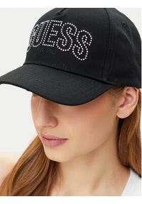 Guess Czapka z daszkiem W5GZ15 WEGD0 Czarny. Kolor: czarny. Materiał: bawełna, materiał