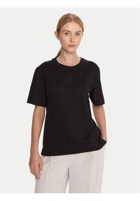 BOSS T-Shirt Elpha 50551443 Czarny Regular Fit. Kolor: czarny. Materiał: bawełna #1