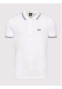 BOSS - Boss Polo Paddy 50469055 Biały Regular Fit. Typ kołnierza: polo. Kolor: biały. Materiał: bawełna