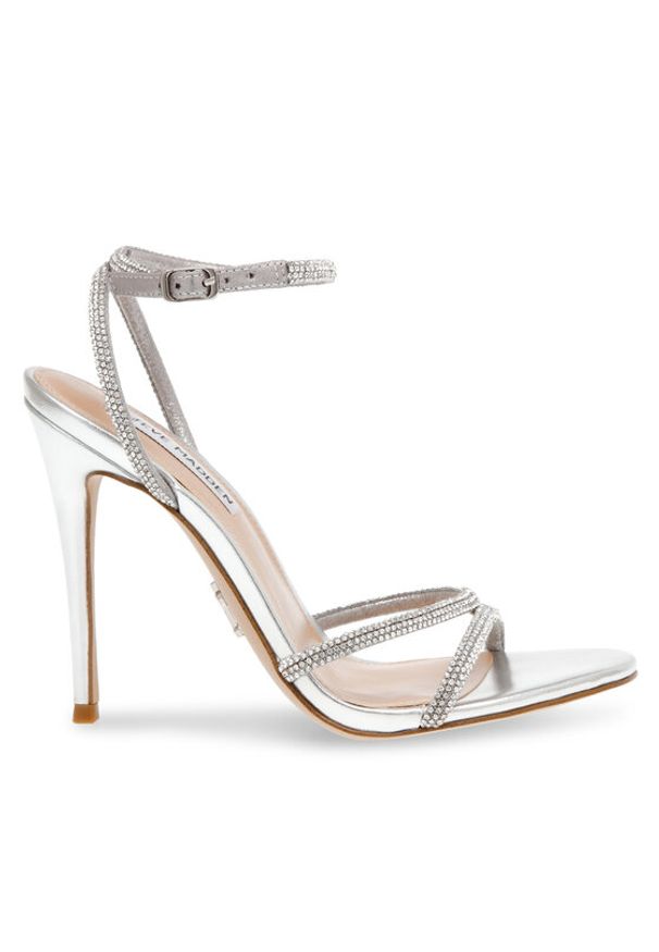 Steve Madden Sandały Bryanna Sandal SM11002613-04001-751 Srebrny. Kolor: srebrny. Materiał: materiał