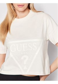 Guess T-Shirt V2YI06 K8HM0 Beżowy Regular Fit. Kolor: beżowy. Materiał: bawełna #3