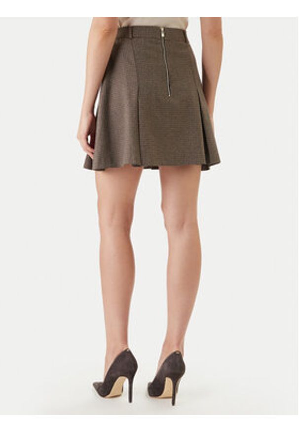 Morgan Spódnica mini 261-JEN.F Brązowy Regular Fit. Kolor: brązowy. Materiał: syntetyk