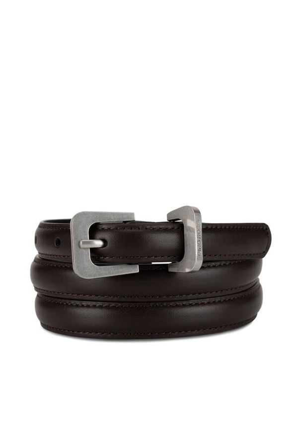 Gino Rossi Pasek Damski BLYL24003-2 SVL Brązowy. Kolor: brązowy. Materiał: skóra