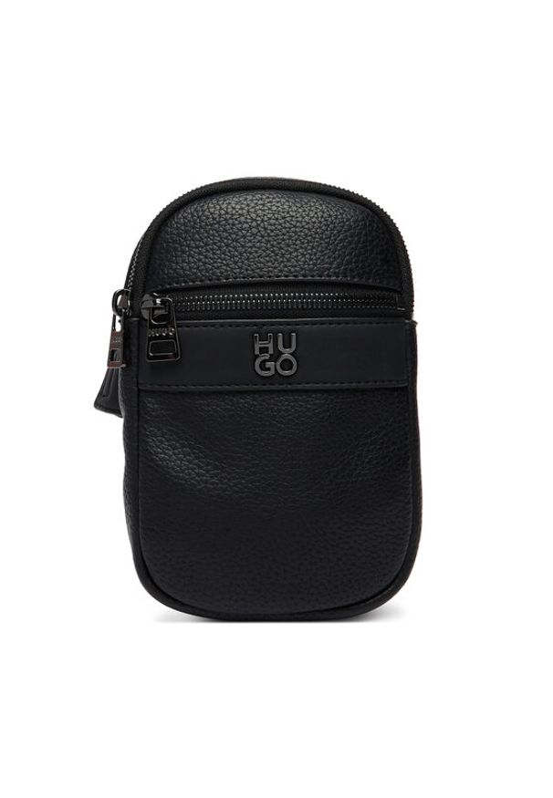 Hugo - HUGO Saszetka Quantic 50558410 Czarny. Kolor: czarny. Materiał: skóra