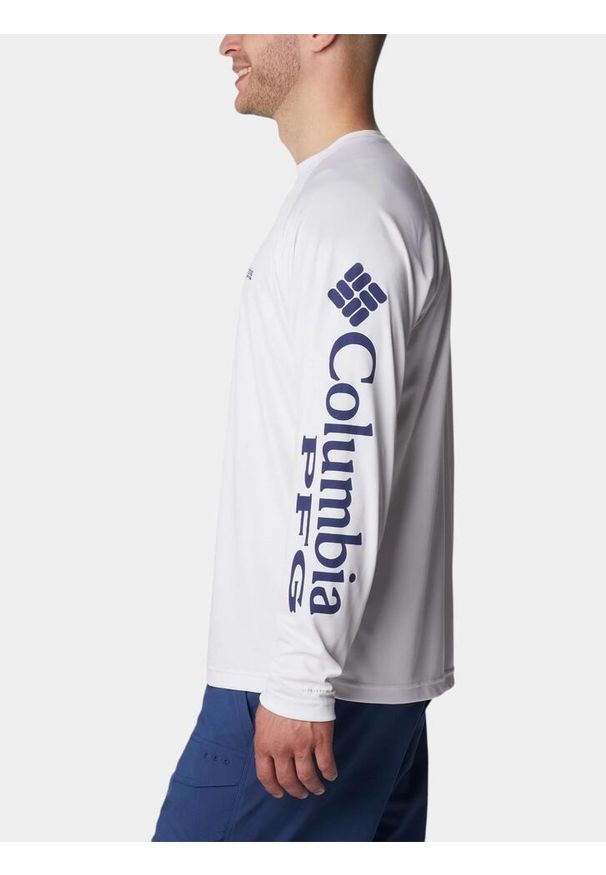 columbia - Koszulka sportowa z długim rękawem Terminal Tackle LS Shirt. Kolor: biały. Długość rękawa: długi rękaw. Długość: długie. Sezon: lato