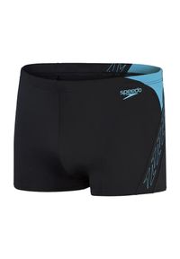 Speedo - Męskie Szorty Kąpielowe Hyperboom Aquashort. Kolor: czarny, niebieski, wielokolorowy. Styl: sportowy #1