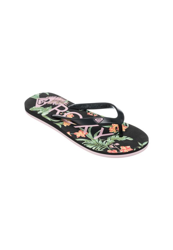 Roxy - Klapki dla Kobiety TAHITI. Okazja: na plażę. Kolor: brązowy, zielony, wielokolorowy. Materiał: syntetyk. Styl: sportowy