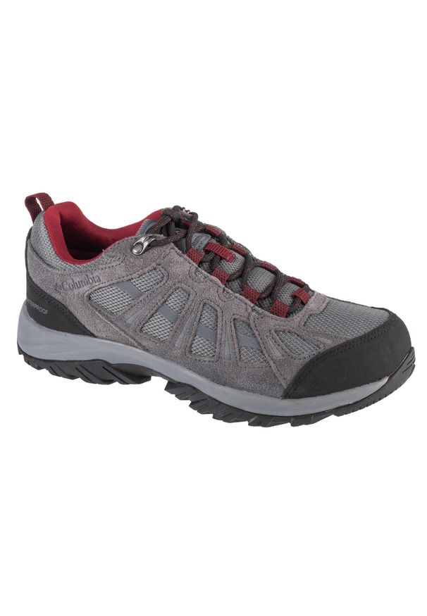 columbia - Buty trekkingowe męskie, Redmond III WP. Kolor: szary, wielokolorowy. Materiał: materiał, zamsz. Szerokość cholewki: normalna. Sport: turystyka piesza