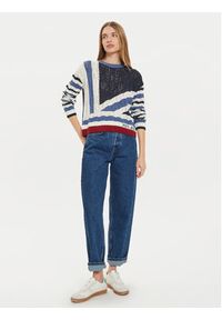 Pepe Jeans Sweter Harlow PL702202 Granatowy Regular Fit. Kolor: niebieski. Materiał: syntetyk #3