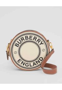 Burberry - BURBERRY - Okrągła torebka Louise. Kolor: beżowy. Materiał: bawełna #6