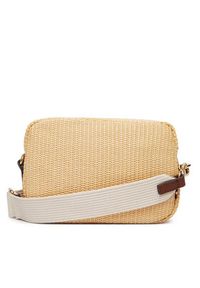 TOMMY HILFIGER - Tommy Hilfiger Torebka Popette Camera Bag Raffia AW0AW18525 Beżowy. Kolor: beżowy #5