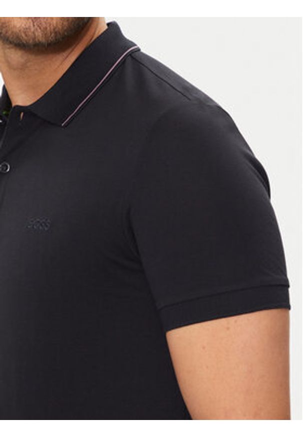 BOSS - Boss Polo Paule 4 50506195 Granatowy Slim Fit. Typ kołnierza: polo. Kolor: niebieski. Materiał: bawełna