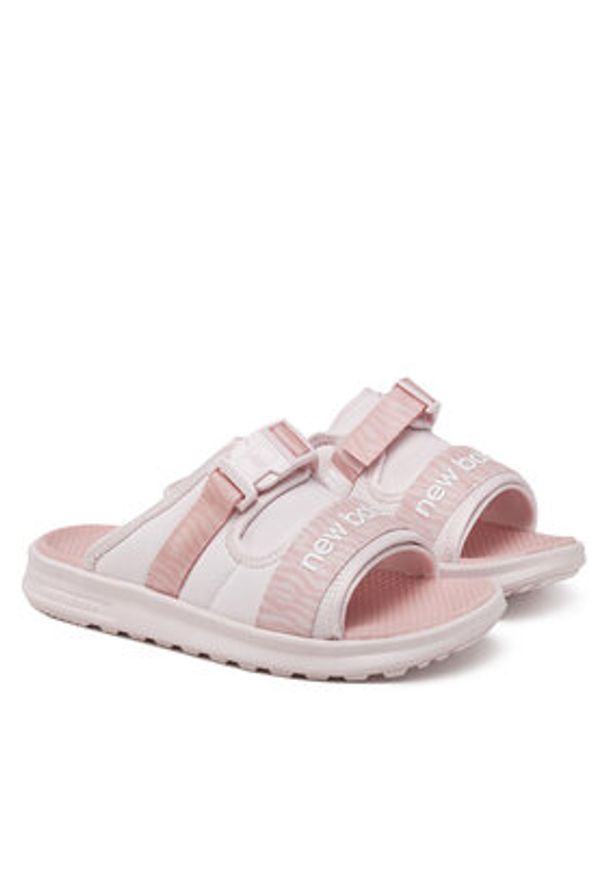 New Balance Klapki SWA330N3 Różowy. Kolor: różowy. Materiał: materiał