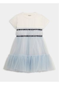 Guess Sukienka elegancka J4RK26 K6YW0 Błękitny Regular Fit. Kolor: niebieski. Materiał: bawełna. Styl: elegancki #1