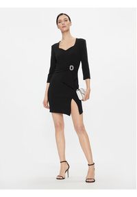 Rinascimento Sukienka koktajlowa CFC0116131003 Czarny Slim Fit. Kolor: czarny. Materiał: syntetyk. Styl: wizytowy #2