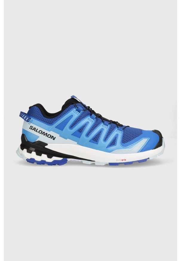 salomon - Salomon buty XA PRO 3D V9 kolor niebieski. Zapięcie: sznurówki. Kolor: niebieski. Materiał: syntetyk, materiał. Szerokość cholewki: normalna