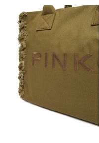 Pinko - PINKO Torba BEACH SHOPPING CANVAS RICICLATO Zielony. Kolor: zielony #3