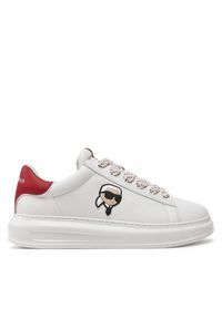 Karl Lagerfeld - KARL LAGERFELD Sneakersy KL52528 Biały. Kolor: biały. Materiał: skóra