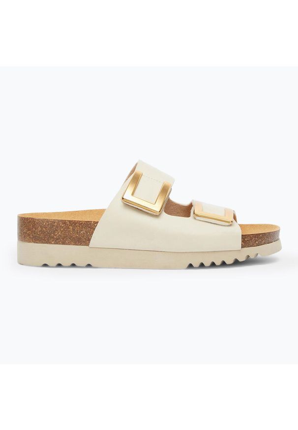 Klapki damskie Scholl Monterey 2 Straps Ad Med. Kolor: beżowy