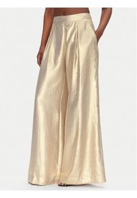 ACCESS FASHION Spodnie palazzo 53-5034-922 Złoty Wide Leg. Kolor: złoty. Materiał: syntetyk