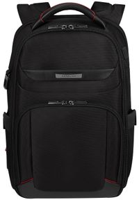 Samsonite 147139 1041 14.1'' PRO-DLX 6 czarny. Kolor: czarny. Materiał: skóra, materiał. Wzór: kolorowy. Styl: elegancki, biznesowy