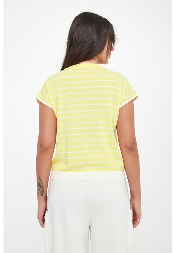 Liu Jo - Bluzka dzianinowa damska w paski LIU JO. Materiał: dzianina. Wzór: paski