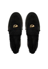 Coach Loafersy CCH84 Czarny. Kolor: czarny. Materiał: zamsz, skóra