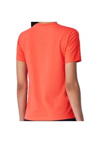 Koszulka damska Champion SS Tee 117534. Kolor: czerwony. Materiał: bawełna, skóra, tkanina