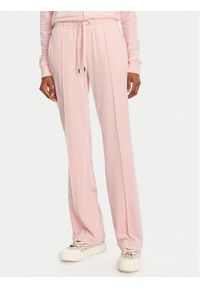 Juicy Couture Spodnie dresowe Tina JCAPW045 Różowy Regular Fit. Kolor: różowy. Materiał: syntetyk