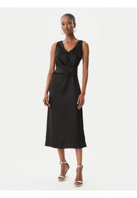 Rinascimento Sukienka koktajlowa CFC0122928003 Czarny Regular Fit. Kolor: czarny. Materiał: syntetyk. Styl: wizytowy #1