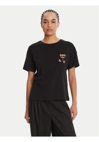 Liu Jo T-Shirt MF5416 JS923 Czarny Regular Fit. Kolor: czarny. Materiał: bawełna