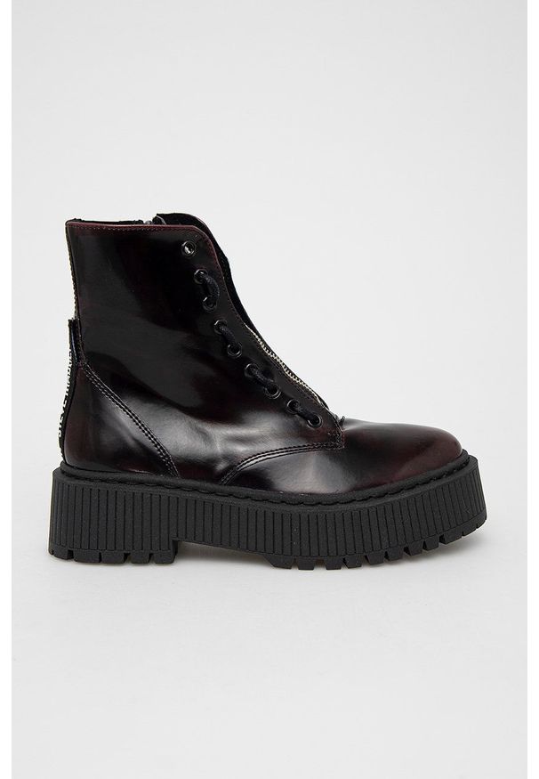 Steve Madden - Workery Odyl. Nosek buta: okrągły. Kolor: czerwony. Materiał: guma