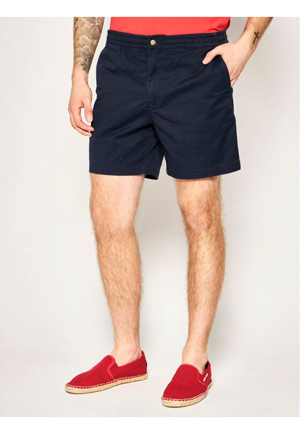 Polo Ralph Lauren Szorty materiałowe Prepster 710644995 Granatowy Classic Fit. Kolor: niebieski. Materiał: bawełna