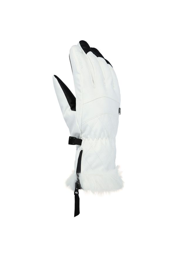 Damskie rękawice narciarskie Viking Meris. Kolor: biały. Sezon: zima. Sport: narciarstwo
