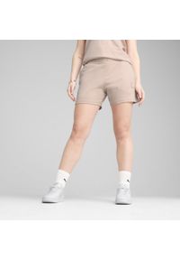Puma - Damskie szorty ESS ELEVATED 5" ze średnim stanem PUMA Rose Quartz Pink. Kolor: różowy. Długość: krótkie