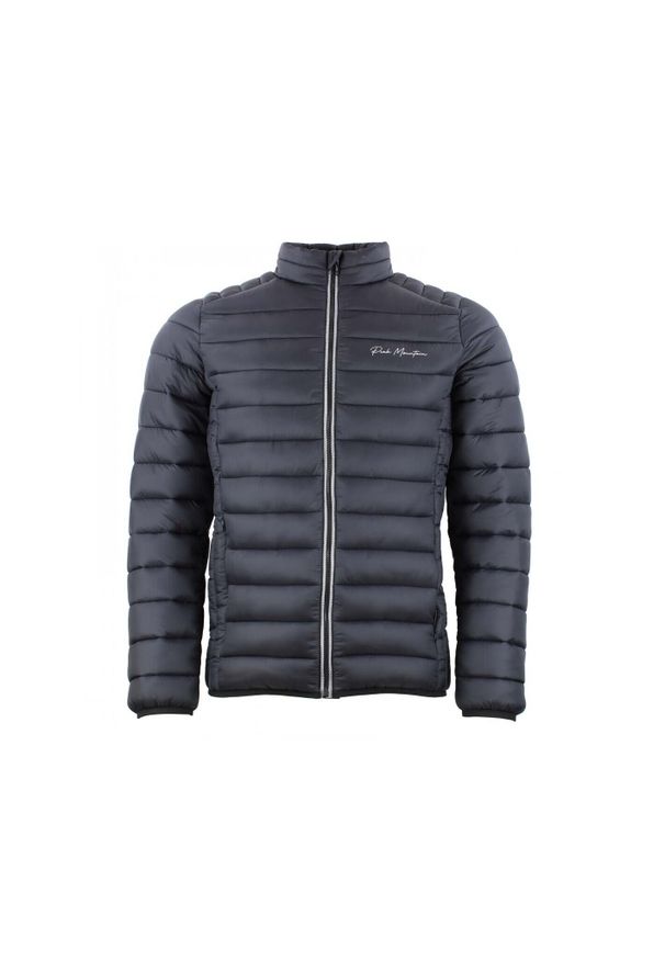 PEAK MOUNTAIN - Cienka kurtka puchowa bez kaptura Peak Mountain. Typ kołnierza: bez kaptura. Kolor: czarny. Materiał: puch. Sport: turystyka piesza