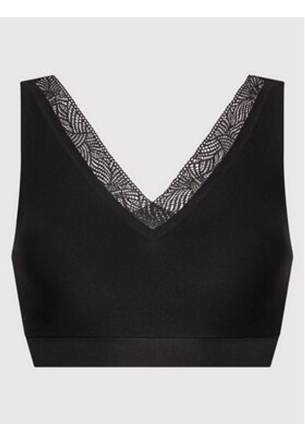 Chantelle Biustonosz top Soft Stretch C11G60 Czarny. Kolor: czarny. Materiał: syntetyk